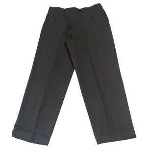Claiborne Men's Grey Pleated Dress Pants 36x29 Cuffed Bus Casual Dark Gray 00786